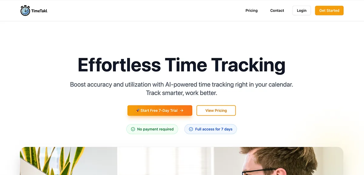 TimeTakl website