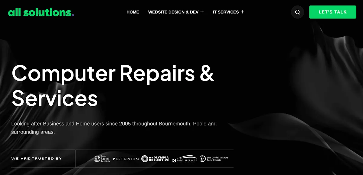 Bournemouth Computer Sales website