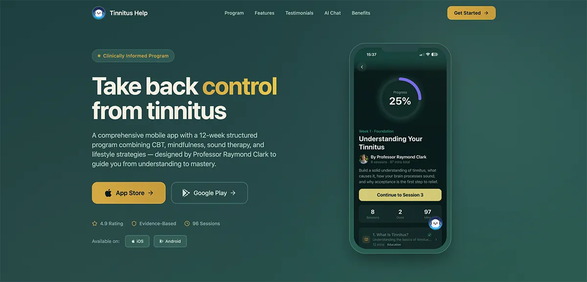 Tinnitus Help website