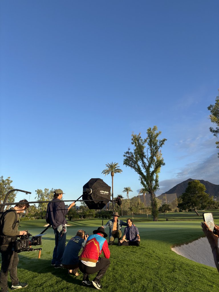 Behind the scenes of Blake photo shoot