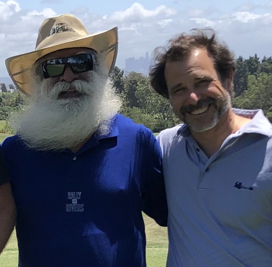 Sadhguru golfing at LA Country Club