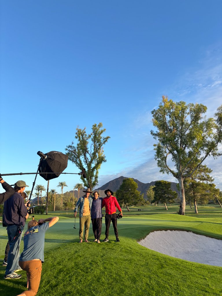 Behind the scenes of Blake photo shoot