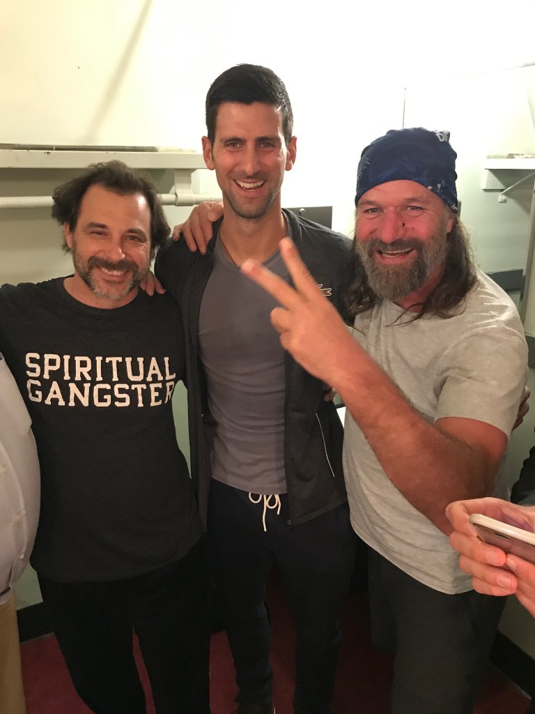 Ian Lopatin, Novak Djokovic and Wim Hof
