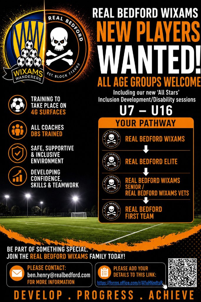 New Players Wanted — All Age Groups Welcome!