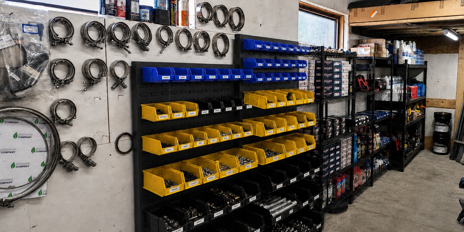 Shop Organization Systems for an active commercial shop renovation