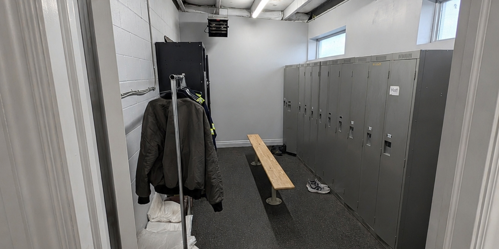 Change Room Improvements for an active commercial shop renovation