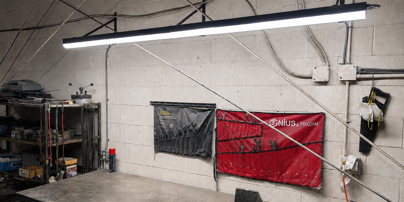 Workbench Lighting Upgrades for an active commercial shop renovation