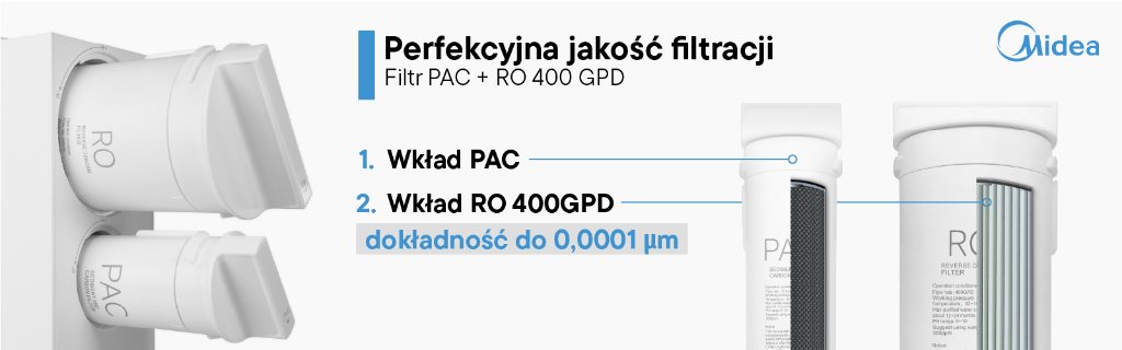 Wymiana wkładów Midea 800GPD