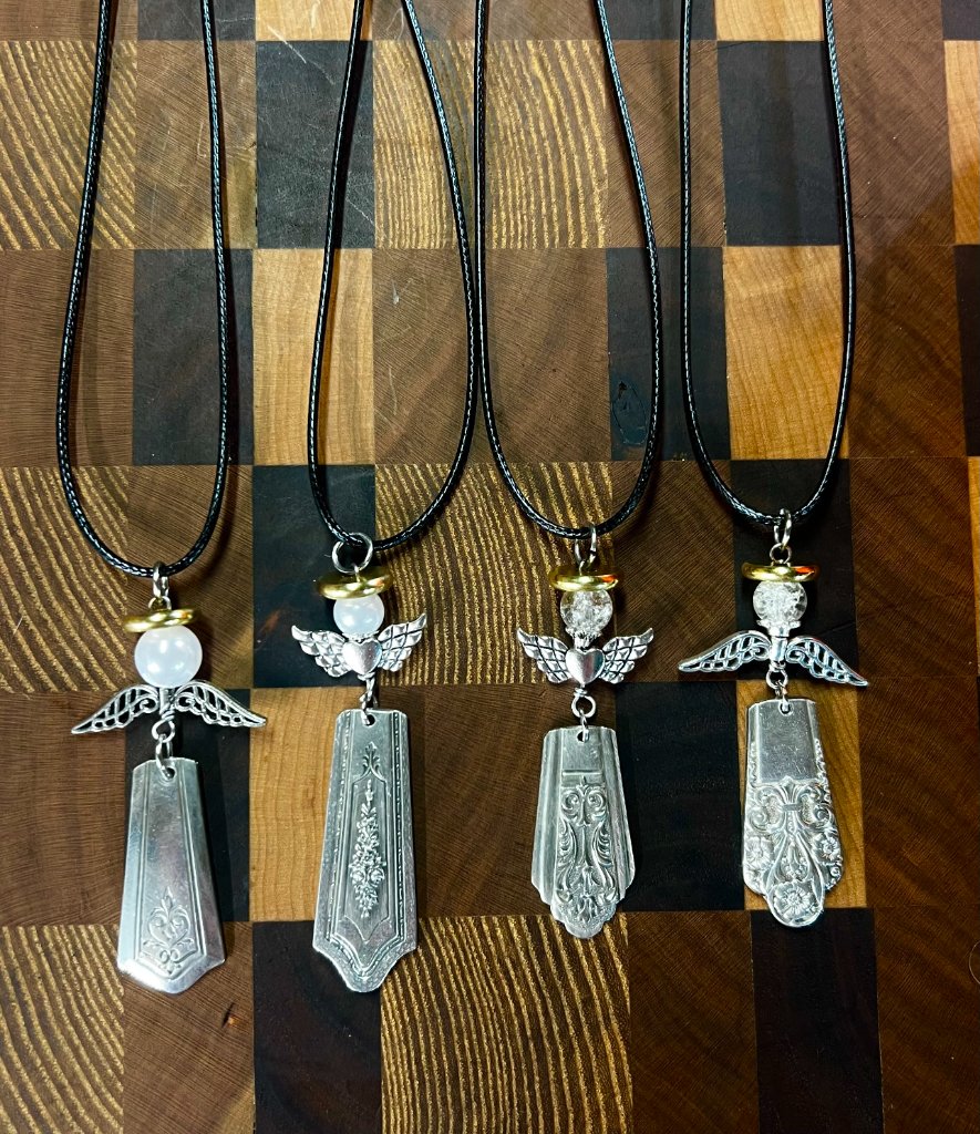 Angel charm necklaces