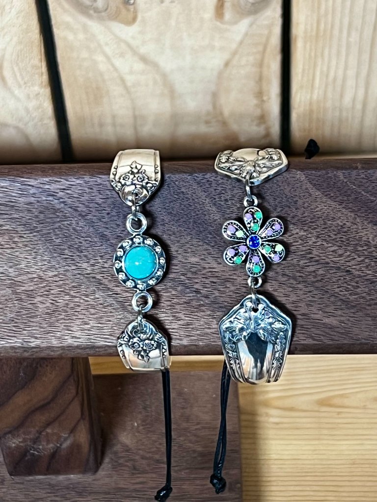 Charm bracelets with stones