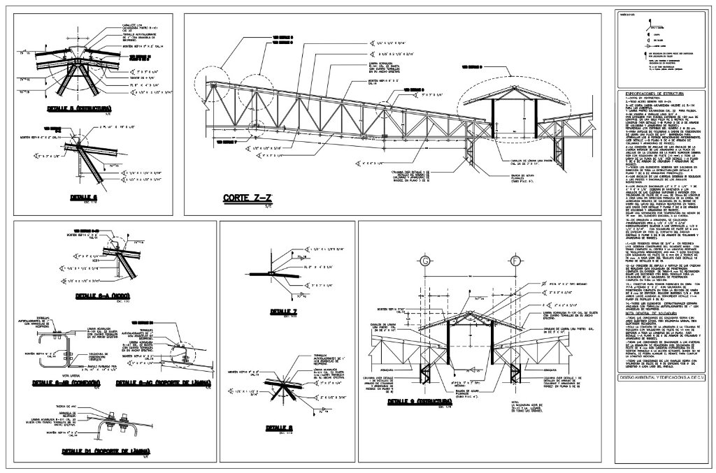 Detalles de Uniones - Estructura Metálica