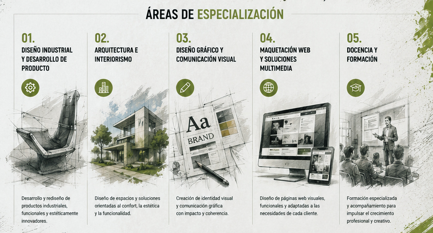 Áreas de especialización - CAD, CAM, BIM, fabricación digital e industria - Formación Globaldisseny