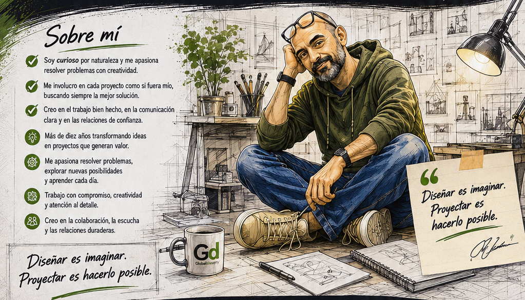 Jan Jiménez - Diseñador industrial y arquitecto en estudio de Barcelona