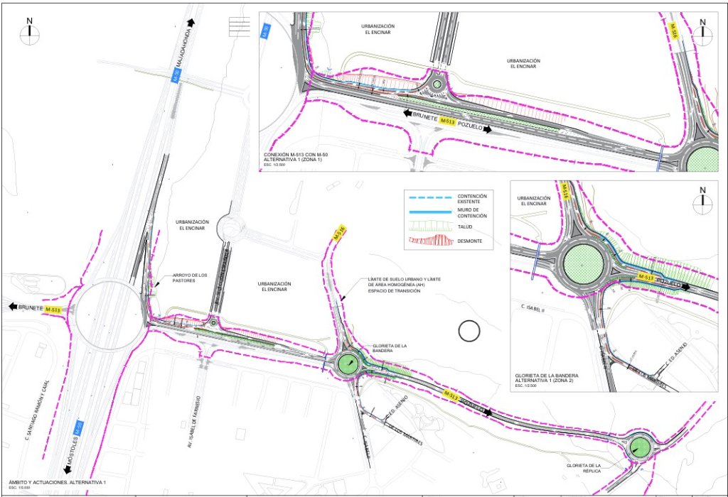 Proyecto Vial M-513 - Glorieta Bandera