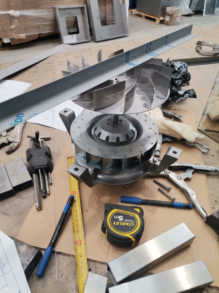 Turbina Inoxidable - Ensamblaje Taller