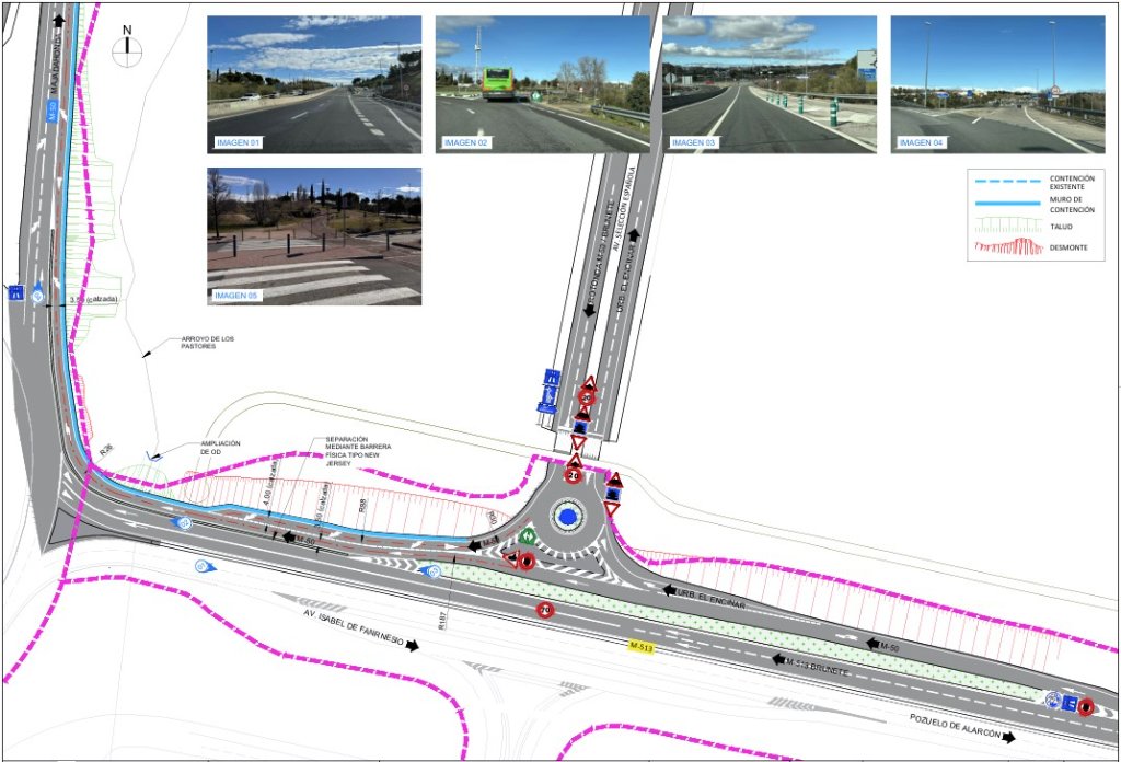 Proyecto Vial M-513 - Diseño Glorieta