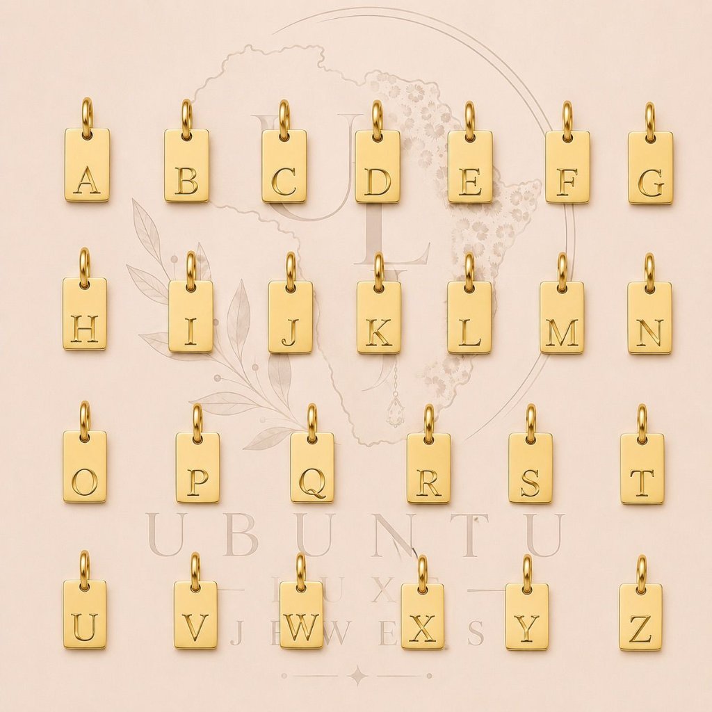 Initial Tag Charm — Gold (A–Z)