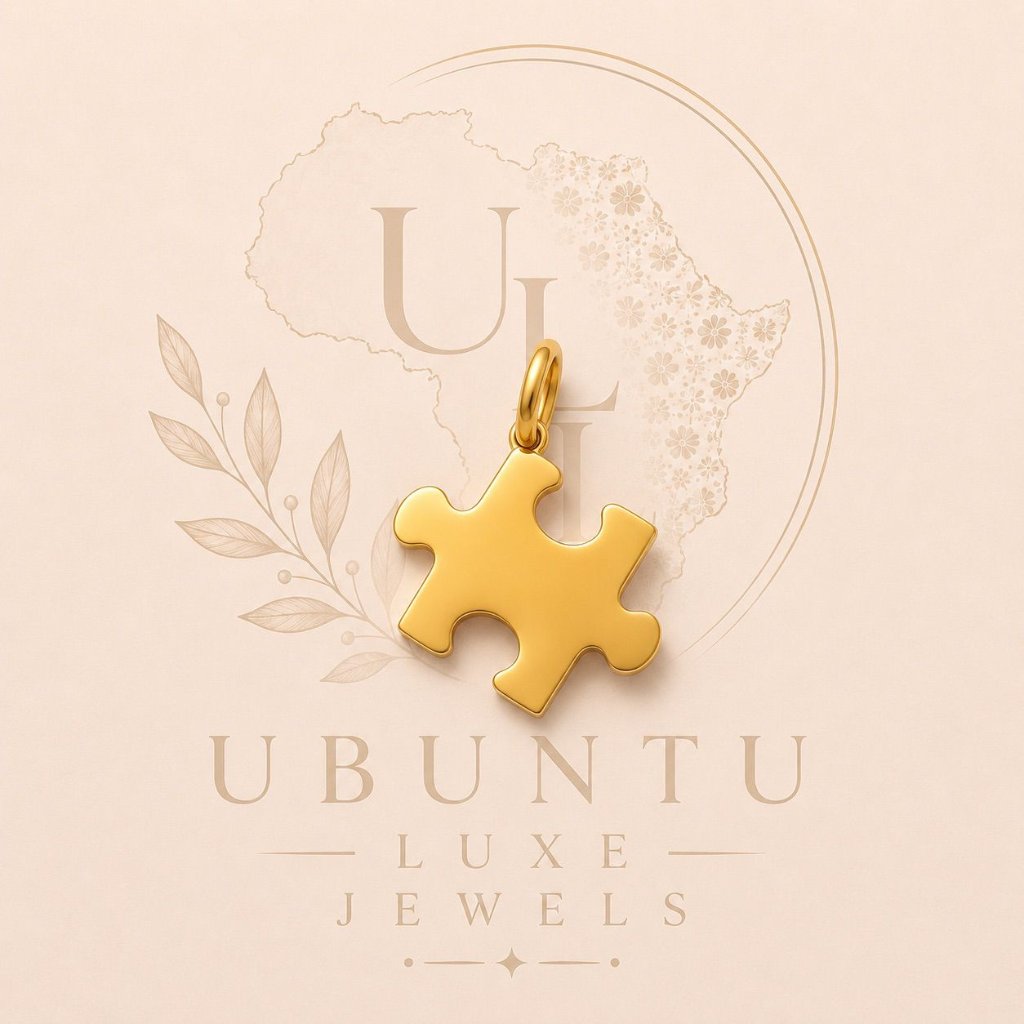 Puzzle Piece Charm — Gold