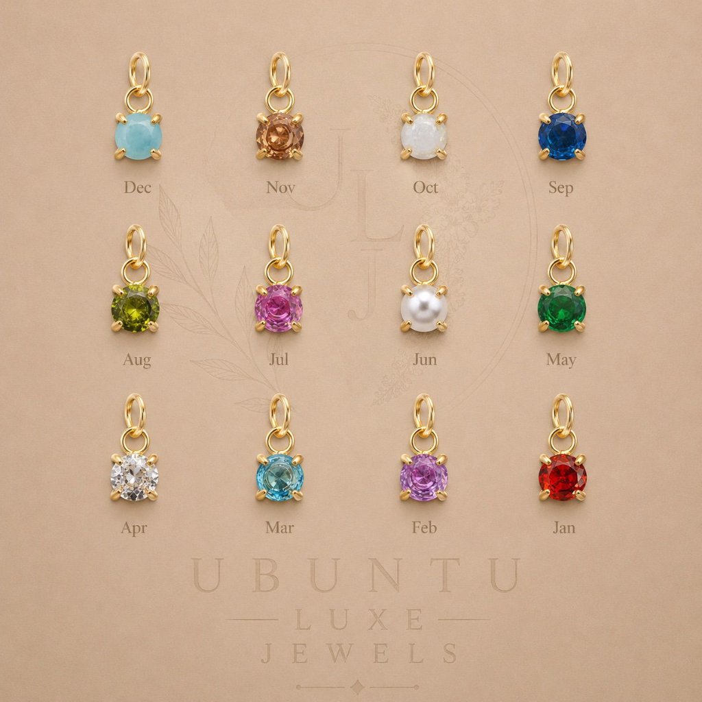 Birthstone Charm Collection — Choose your month