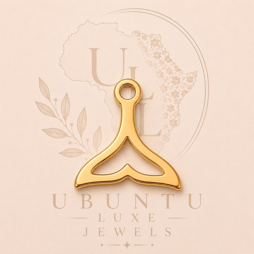 Whale Tail Charm — Gold