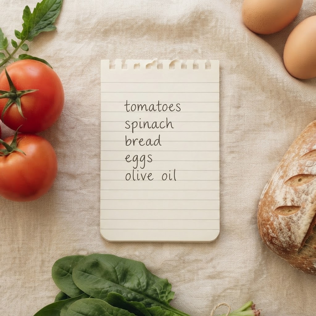 Recipe shopping list