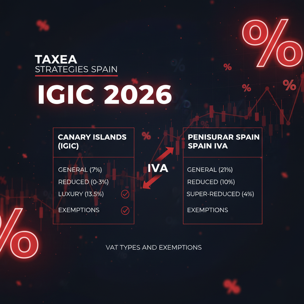 Imagen de portada: IGIC 2026: Tipos impositivos, exenciones y comparativa con el IVA