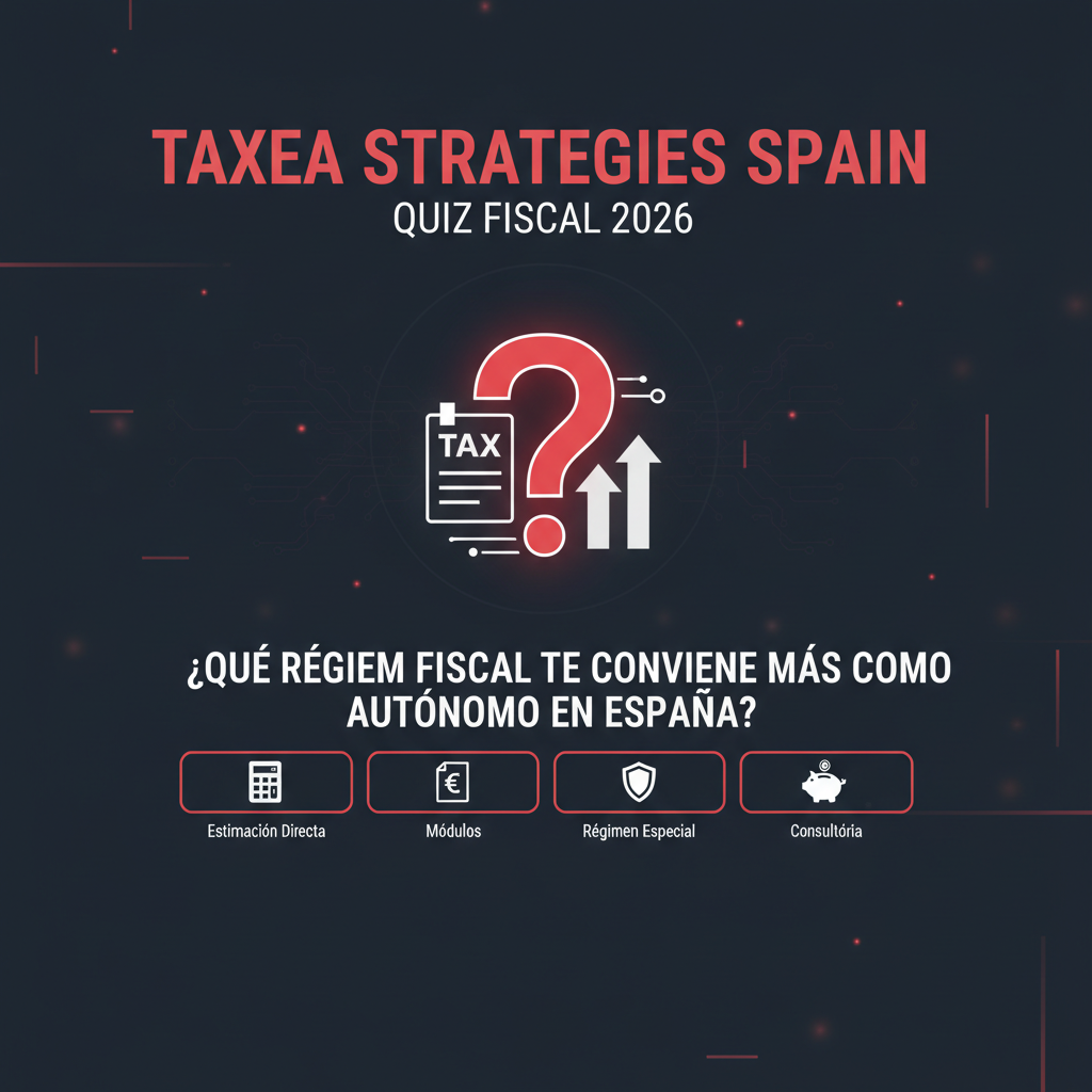 Quiz: ¿Qué régimen fiscal te conviene en 2026? Descúbrelo en 8 preguntas