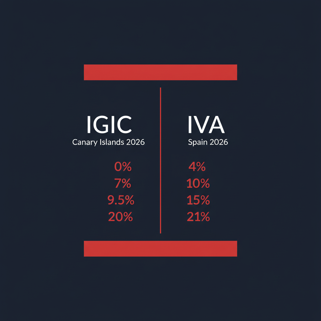 Imagen de portada: IGIC vs IVA 2026: Comparativa y fiscalidad Canarias-Península