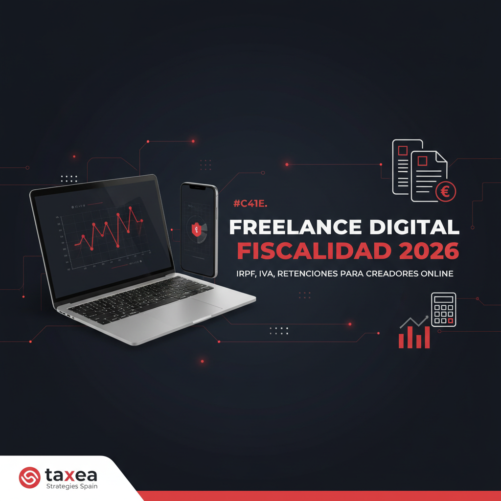 Imagen de portada: Fiscalidad del freelance digital en 2026: IRPF e IVA
