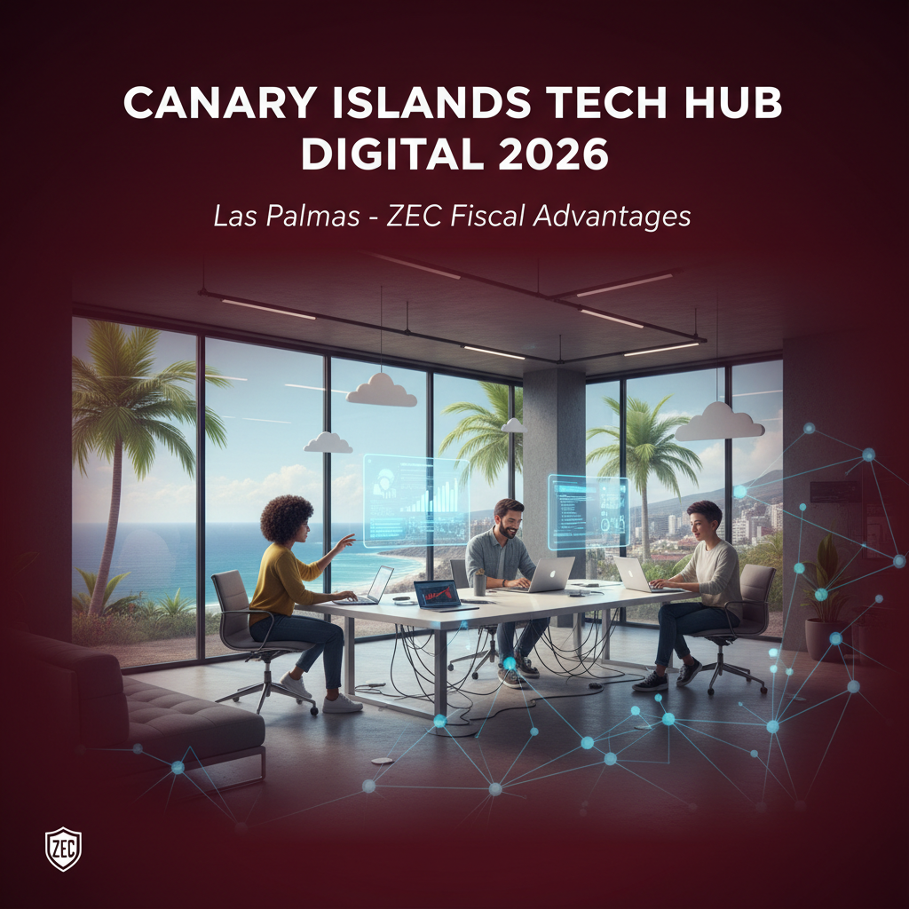 Imagen de portada: Fiscalidad ZEC y Ley de Startups en Canarias: El Hub Tecnológico 2026