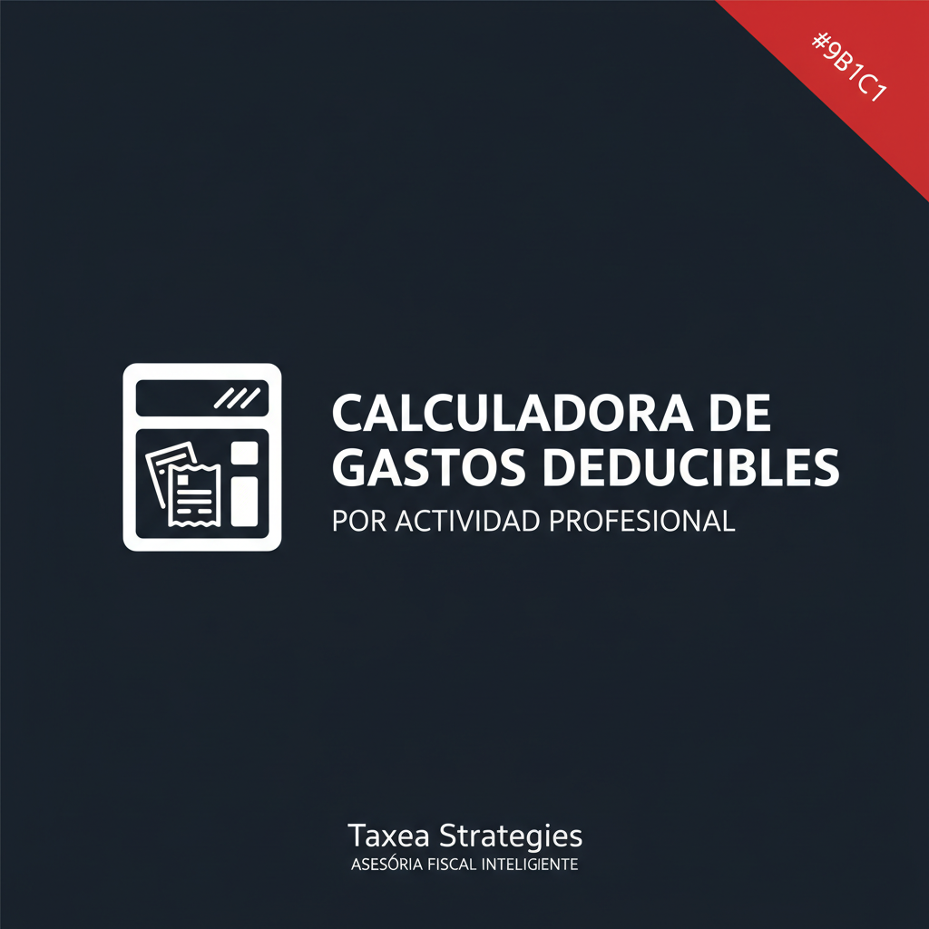 Calculadora gastos deducibles para autónomos: qué puedes deducir según tu actividad