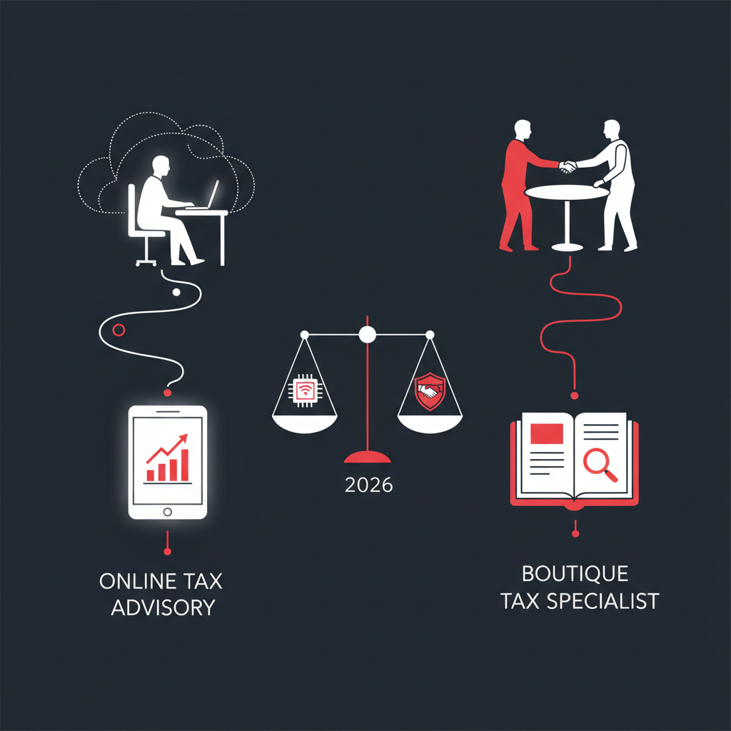 Imagen de portada: Gestoría Online vs Asesoría Boutique: Cuál elegir en 2026