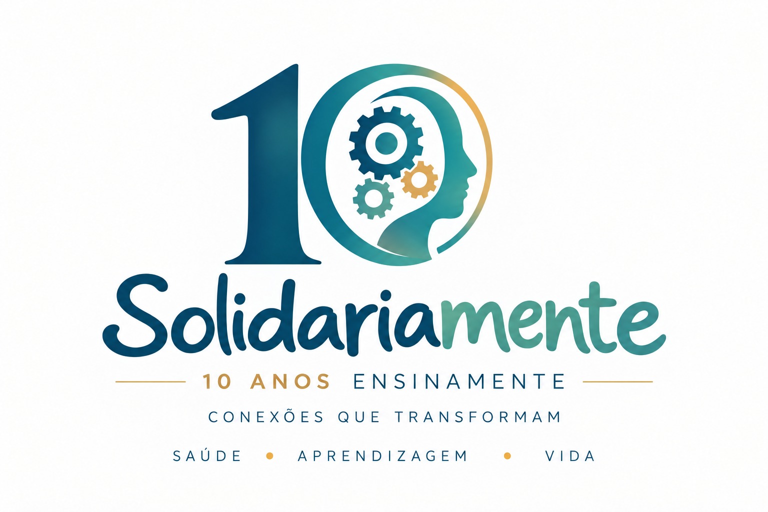 Emblema Solidariamente — 10 anos Ensinamente