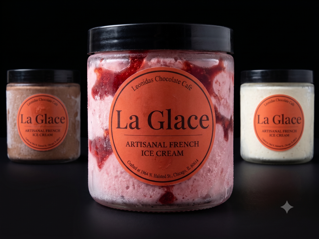 La Glace glass jars
