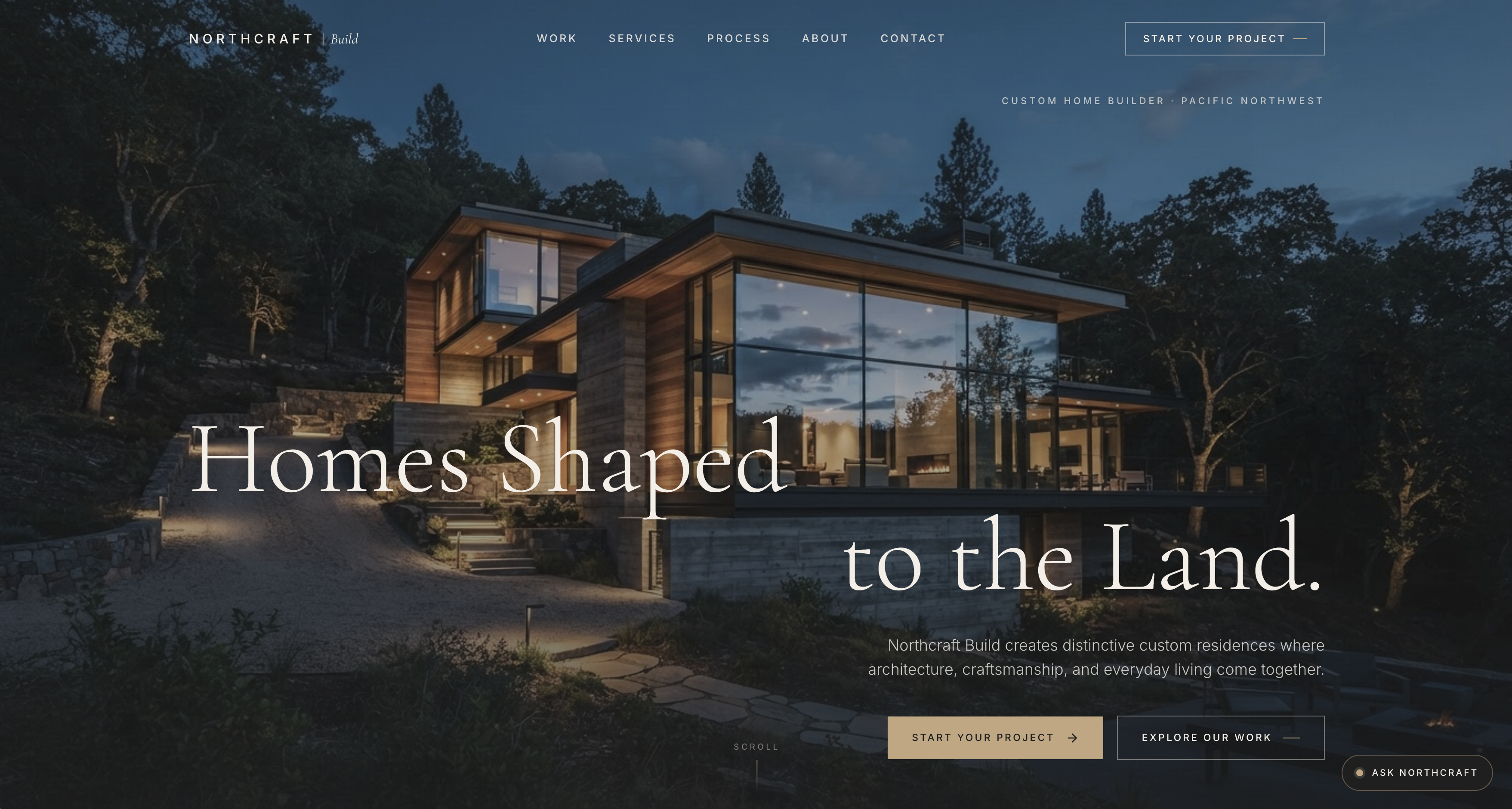 Northcraft Build — custom home builder website