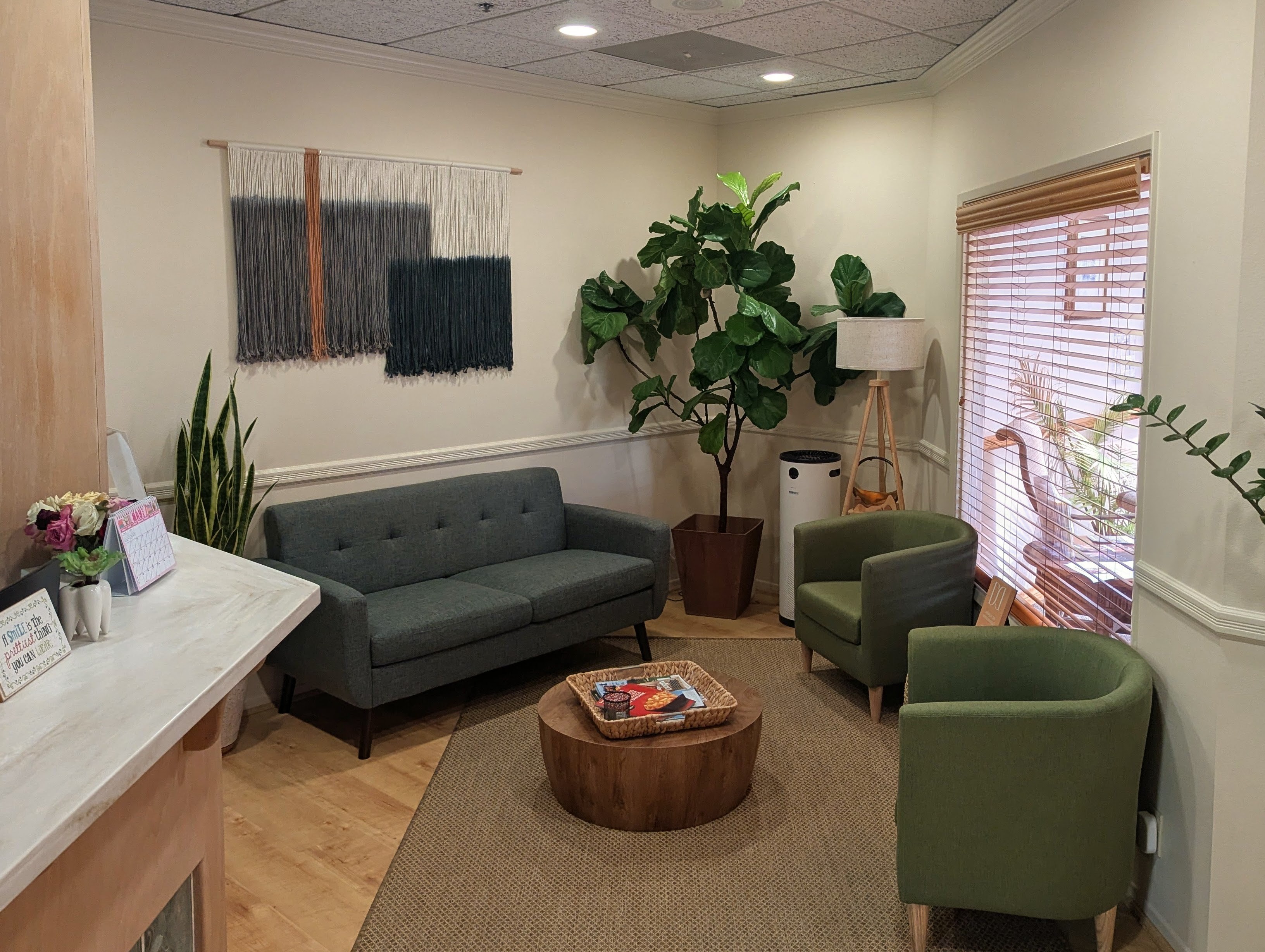 A calm and welcoming dental treatment room