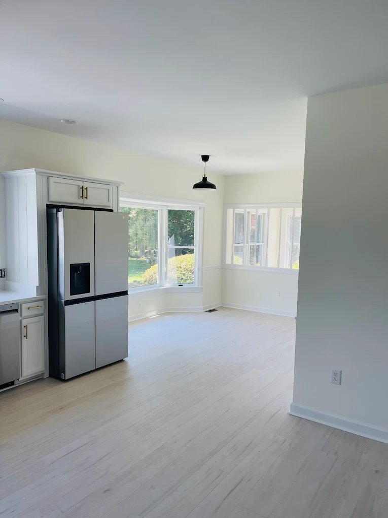 Bright kitchen and dining interior