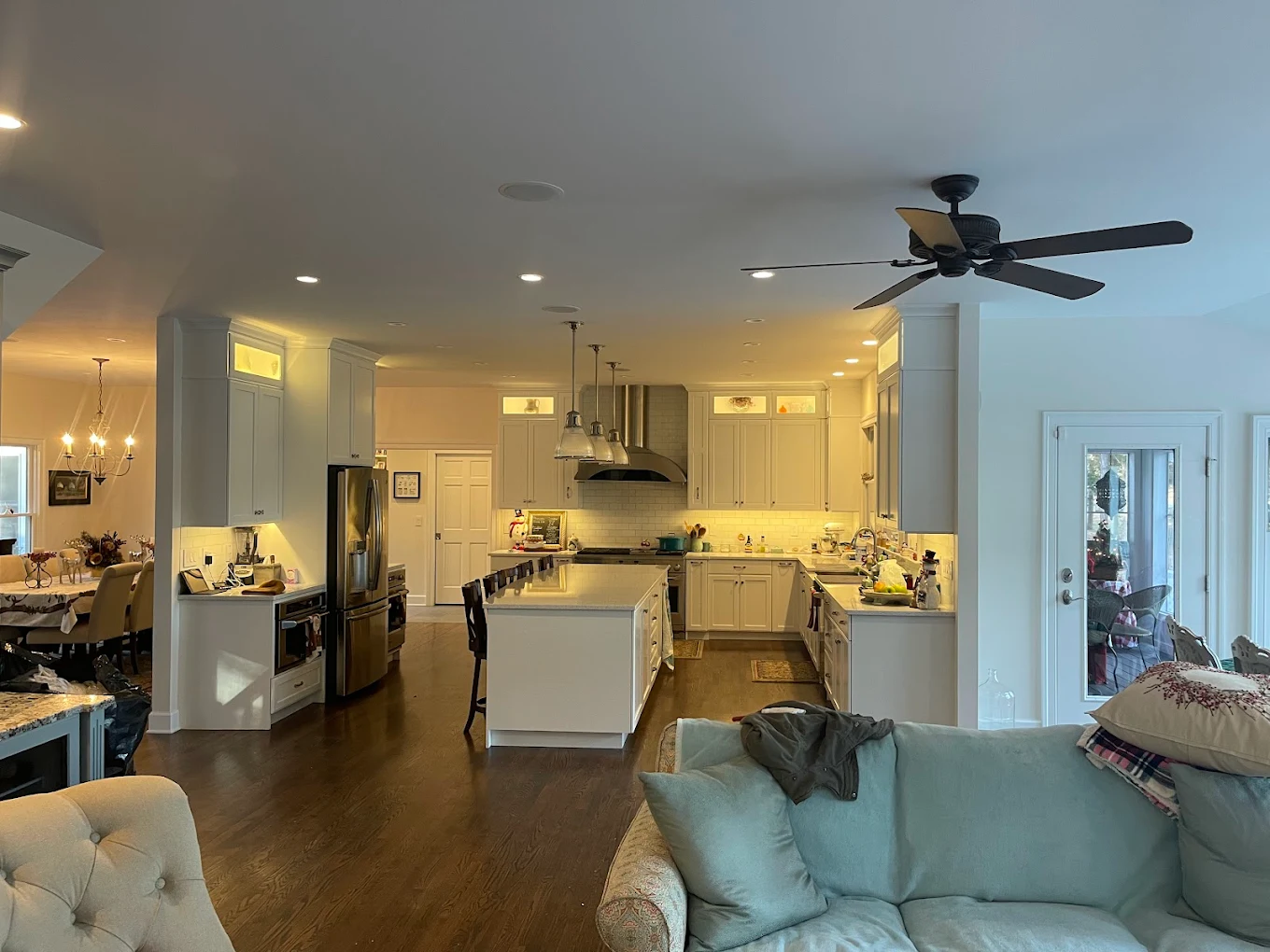 Open concept kitchen interior
