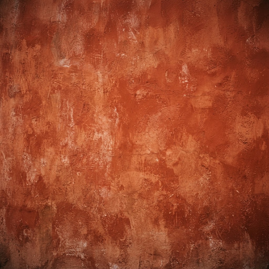 Weathered red painted wall background
