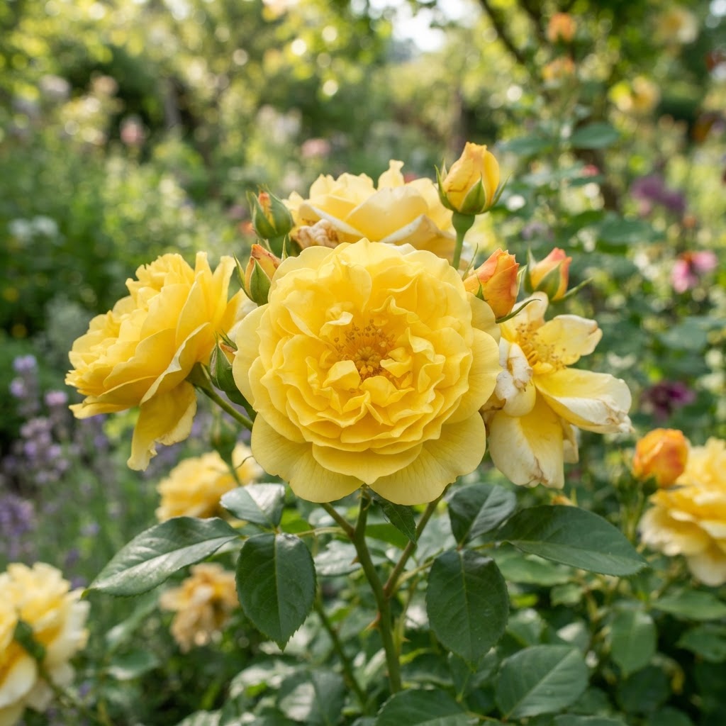Julia Child rose bloom