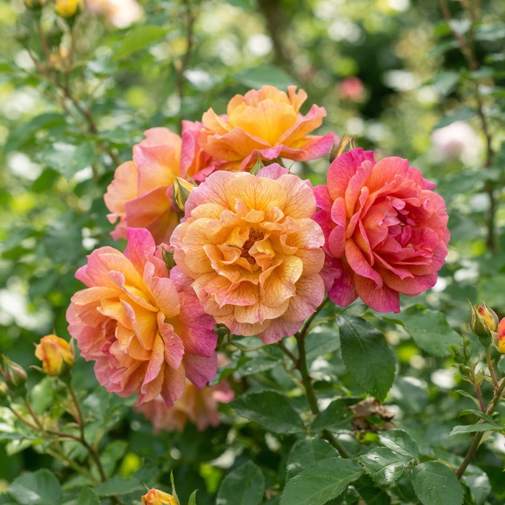 Kaleidoscope rose bloom