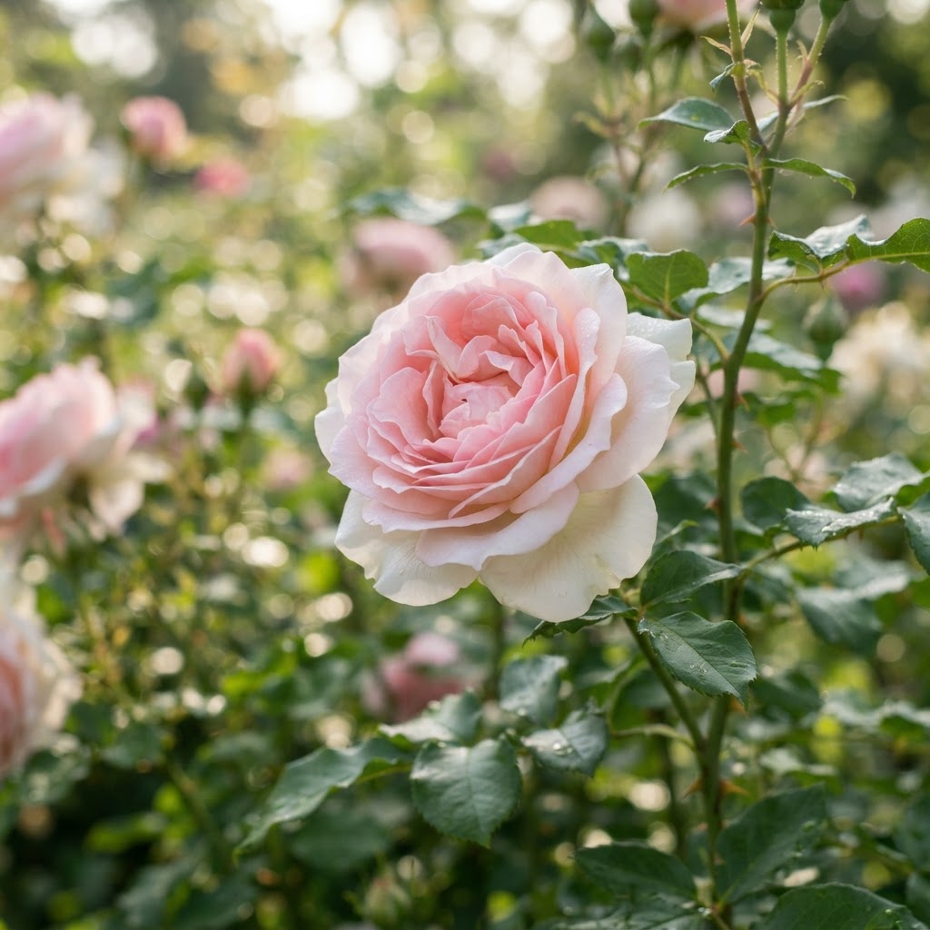 Francis Meilland rose bloom