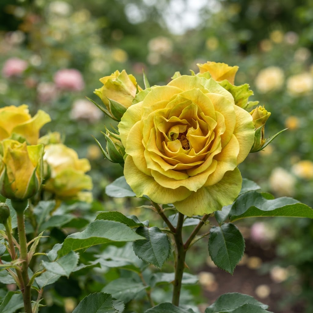 St. Patrick rose bloom