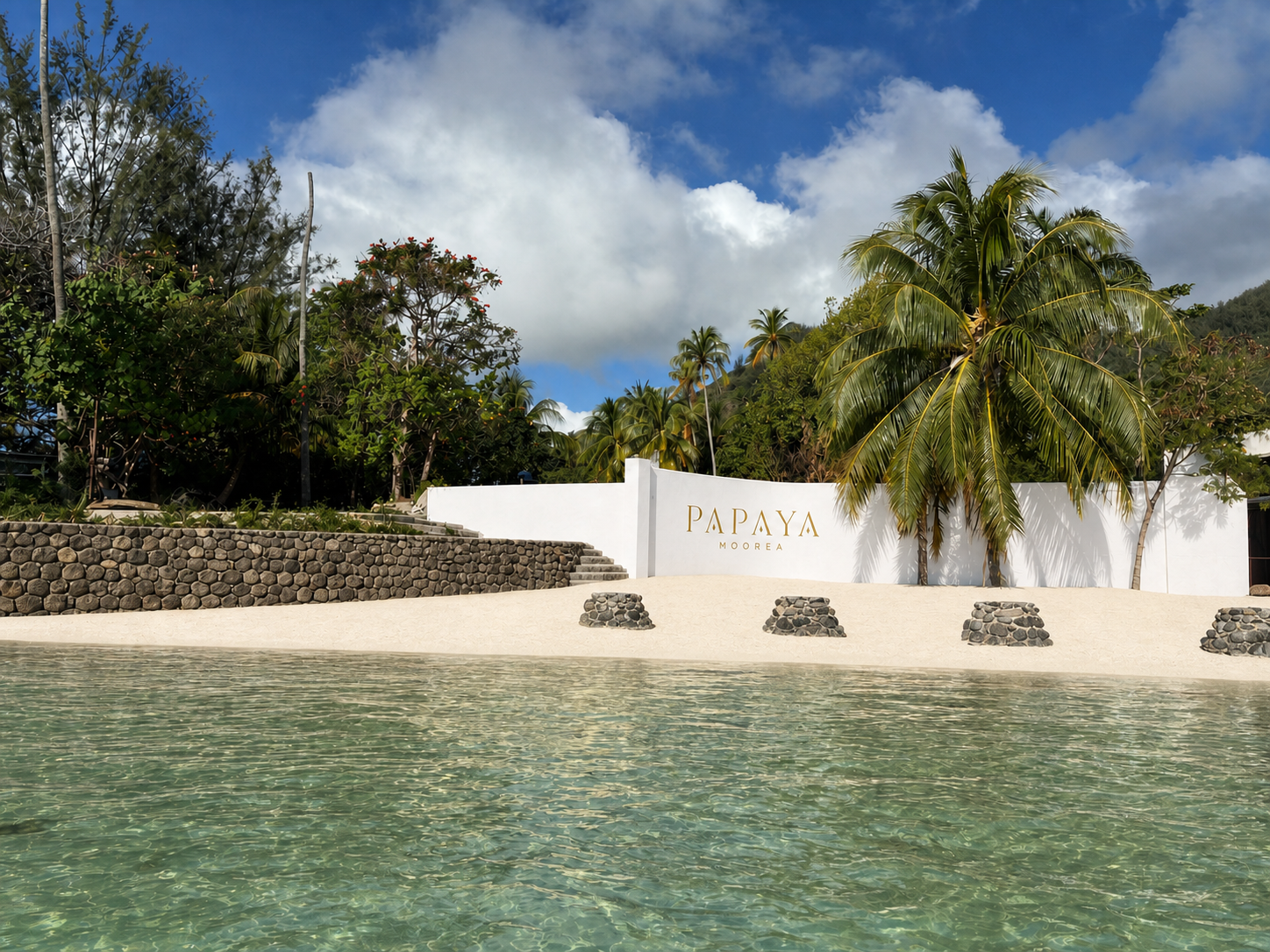 Entrée du beach bar