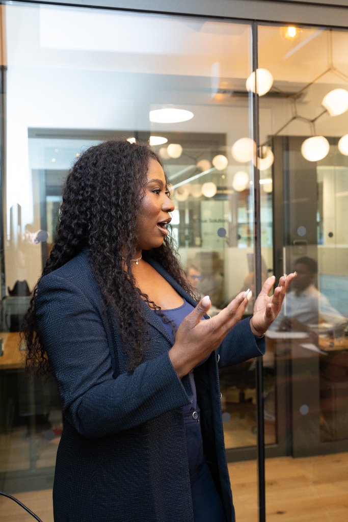 Hycentina Ekwerike in consultation