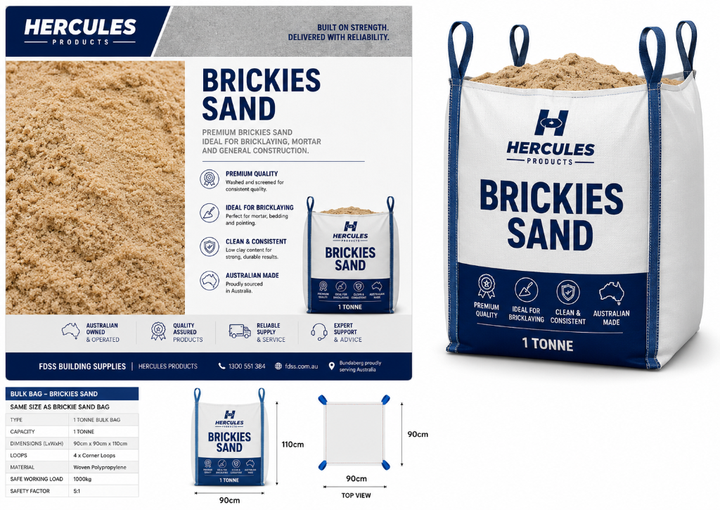 Hercules Brickies Sand Bulk Bag