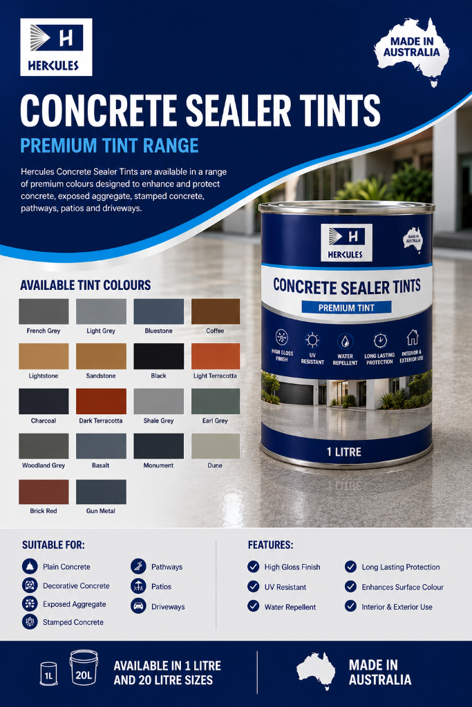 Concrete Sealer Tints