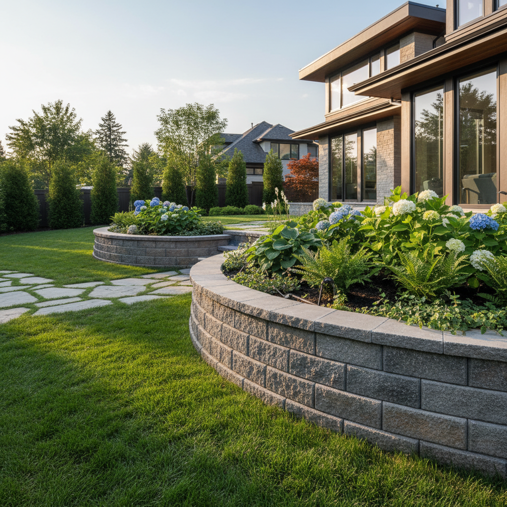Split Face Retaining Block