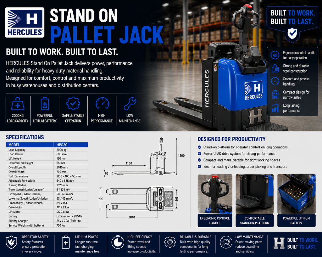 Hercules Stand On Pallet Jack