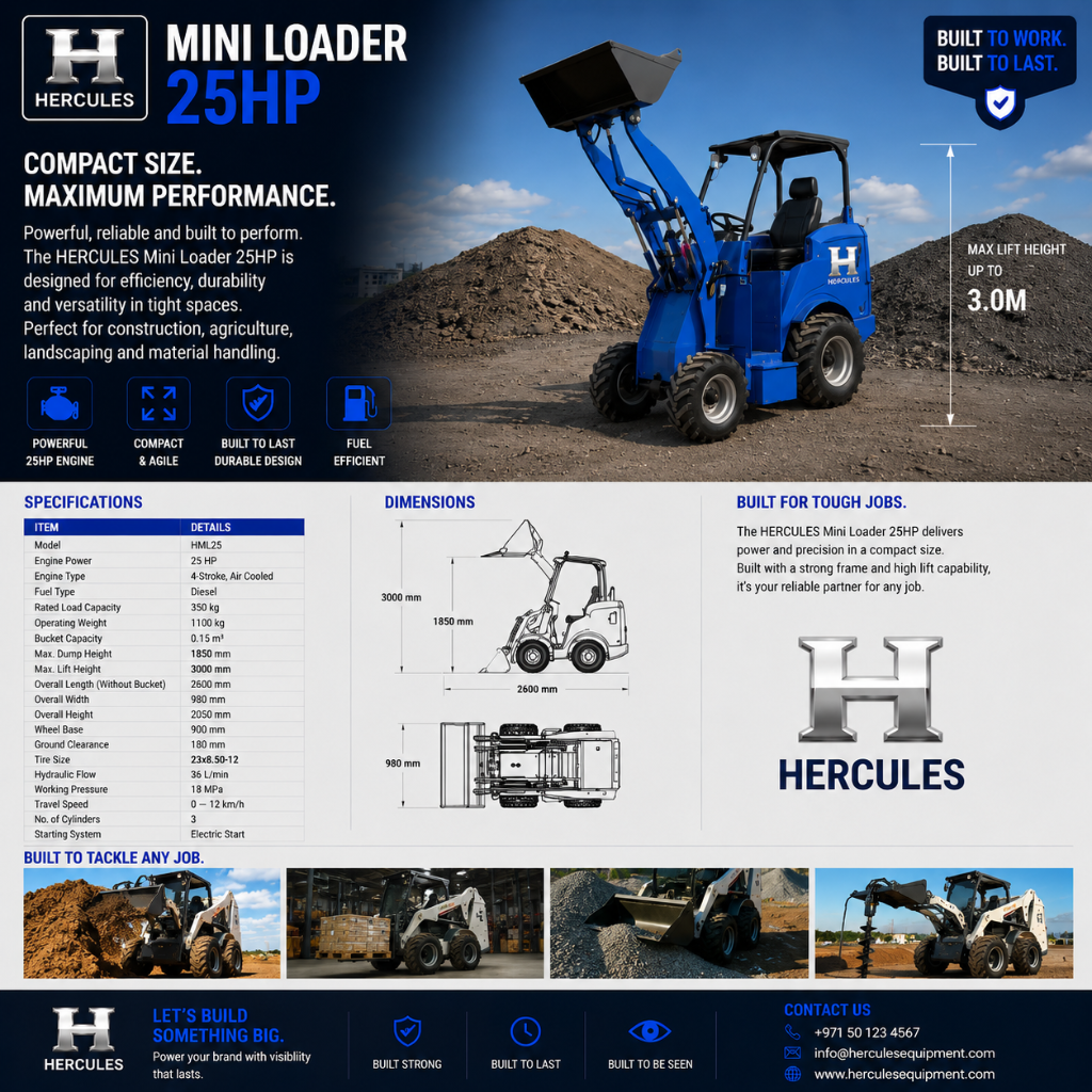 Hercules Mini Loader 25HP